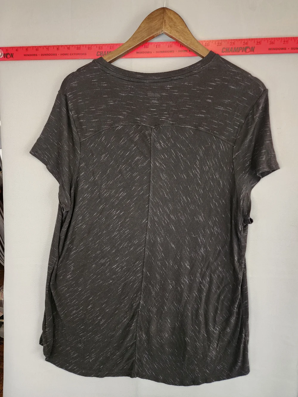 Avia Black Heathered Short Sleeve Crew Tee - Picture 4 of 4